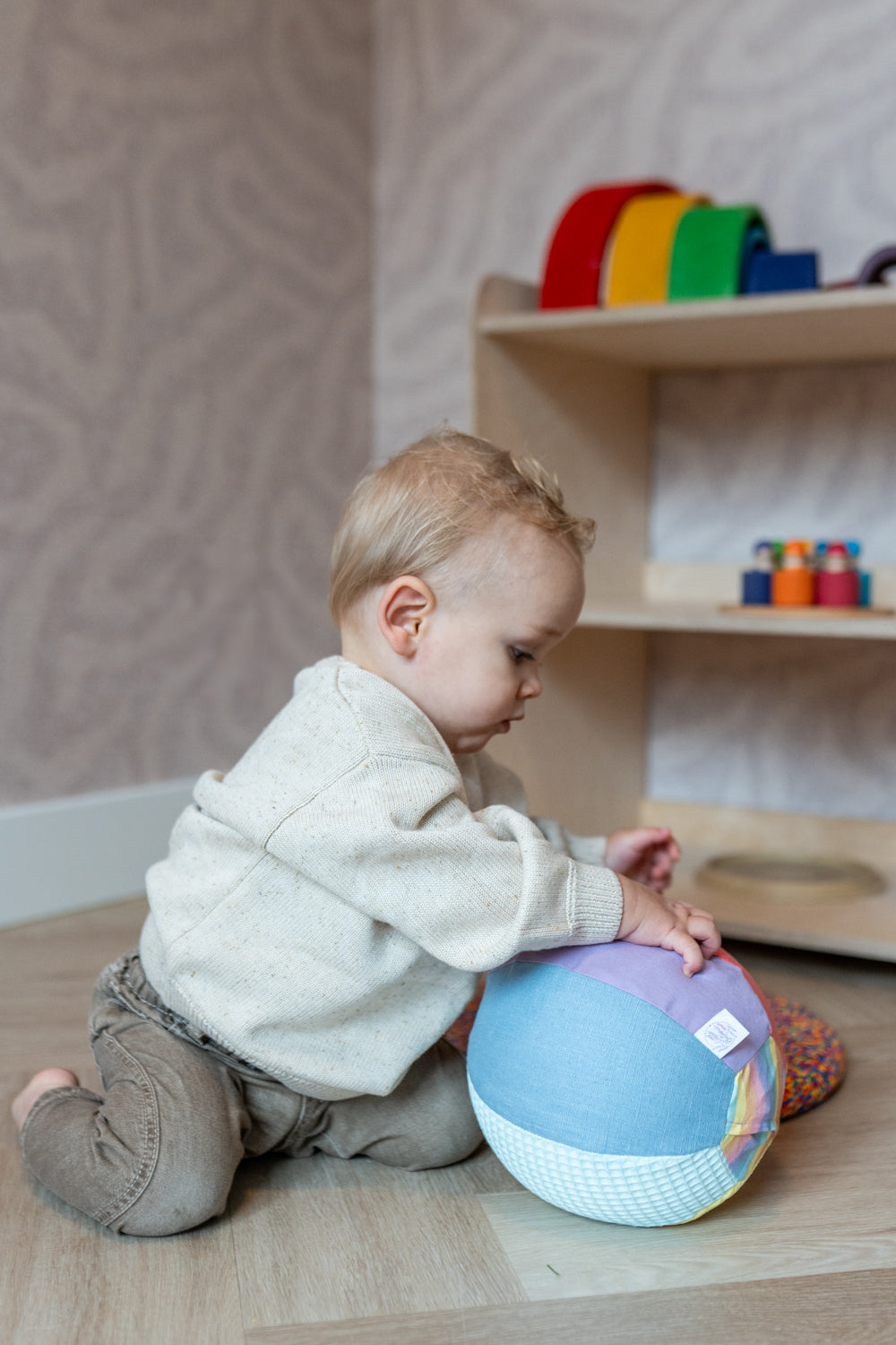 Sensorische Ballonbal Little Botanic Label - Pastel