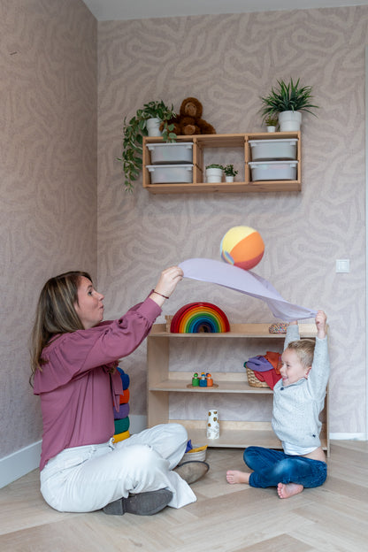 Sensorische Ballonbal Little Botanic Label - Regenboog