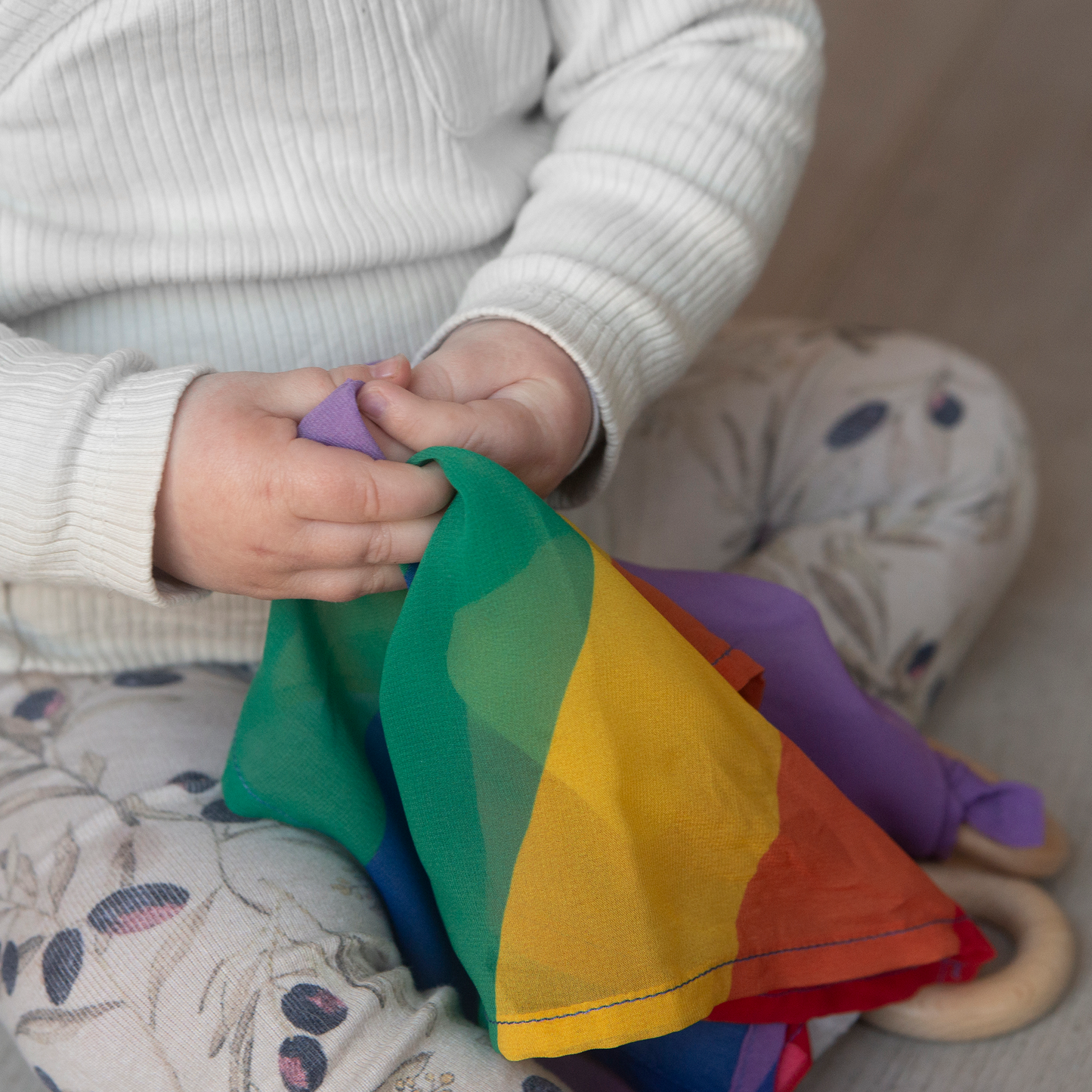 Playcycle speeldoek medium - 65 cm - regenboog waves