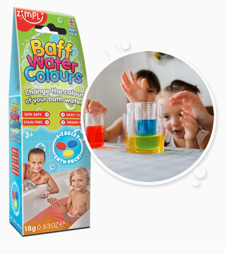 Baff Water Colours 9 kleurtabletten