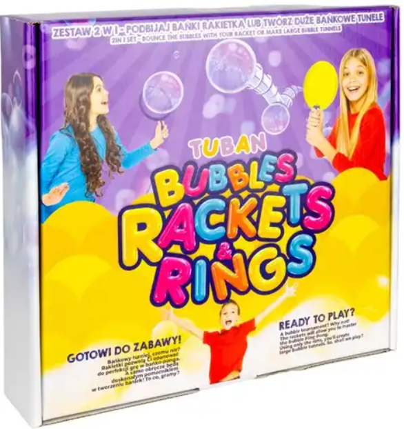 Tuban Bellenblaas Bubbles Rackets & Rings – Happy Plays Store