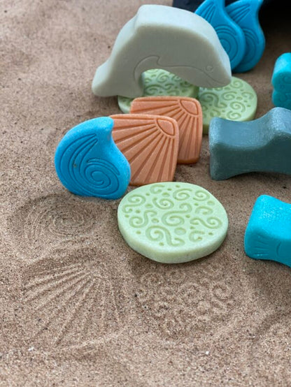 Yellow Door scenery stones - ocean play