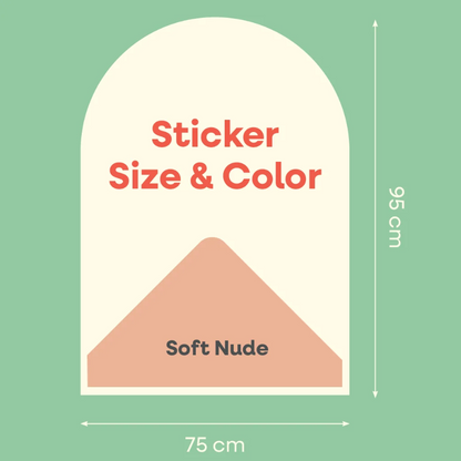 Cleverclixx Magnetische Muursticker - Soft Nude