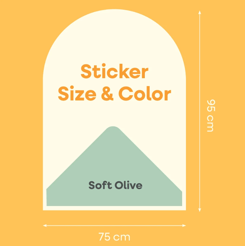 Cleverclixx Magnetische Muursticker - Soft Olive
