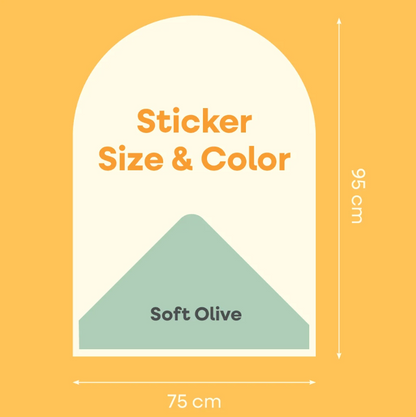 Cleverclixx Magnetische Muursticker - Soft Olive