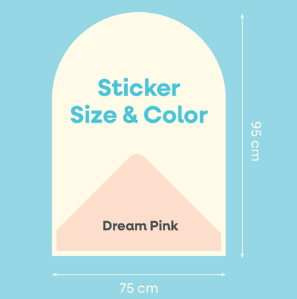Cleverclixx Magnetische Muursticker - Dream Pink