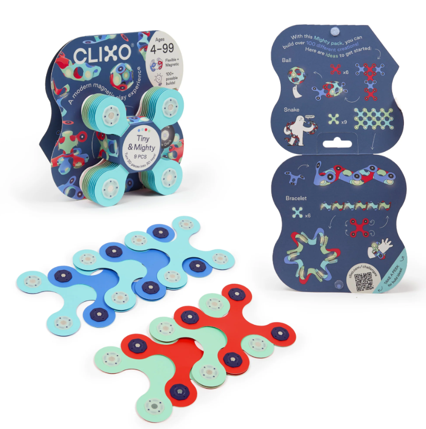 Clixo magnetisch bouwspeelgoed 9-delige set