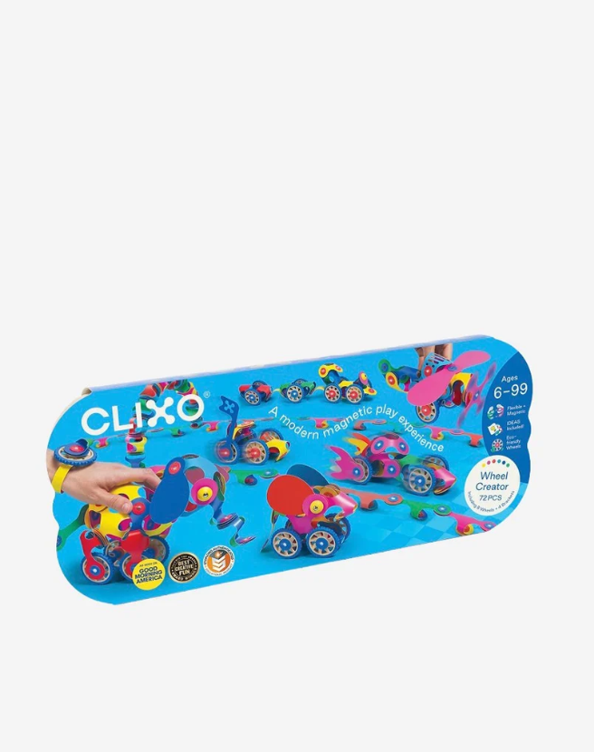Clixo magnetisch bouwspeelgoed 72-delige Wheel Creator set
