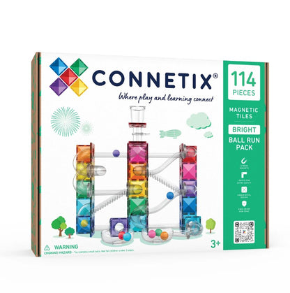 Connetix Bright Pack Ball Run 114-delig