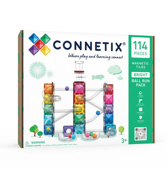 Connetix Bright Pack Ball Run 114-delig