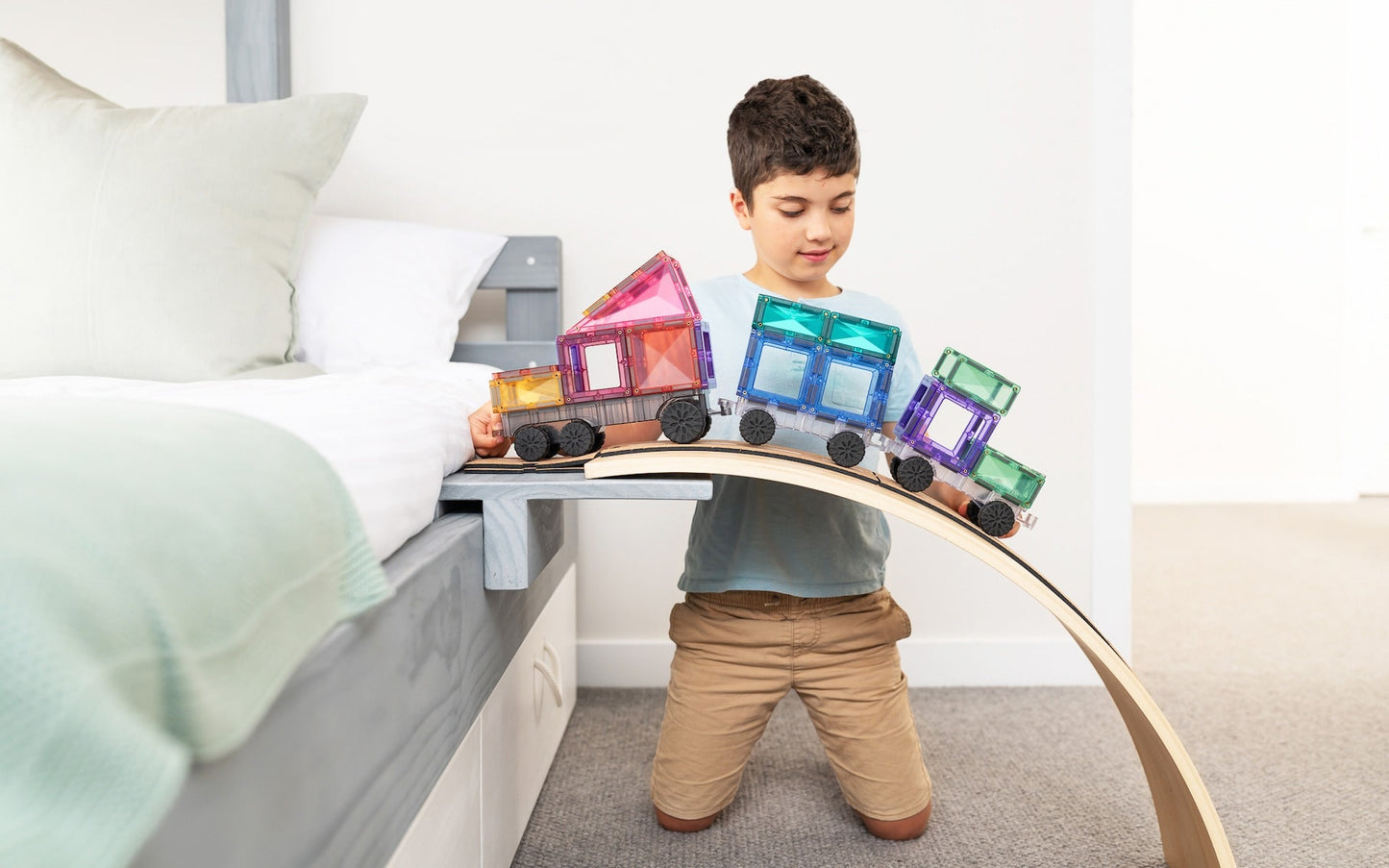 Connetix Pastel Transport Pack 50-delig