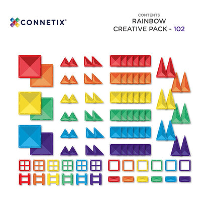 Connetix Rainbow Creative Pack 102-delig