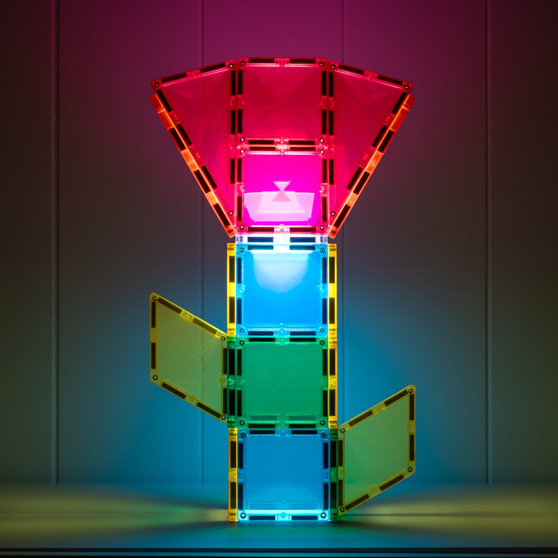 Connetix Light Rocket Pack met oplaadbare Light Tile en magnetische tegels