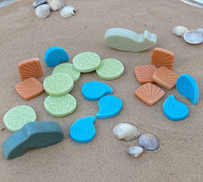 Yellow Door scenery stones - ocean play