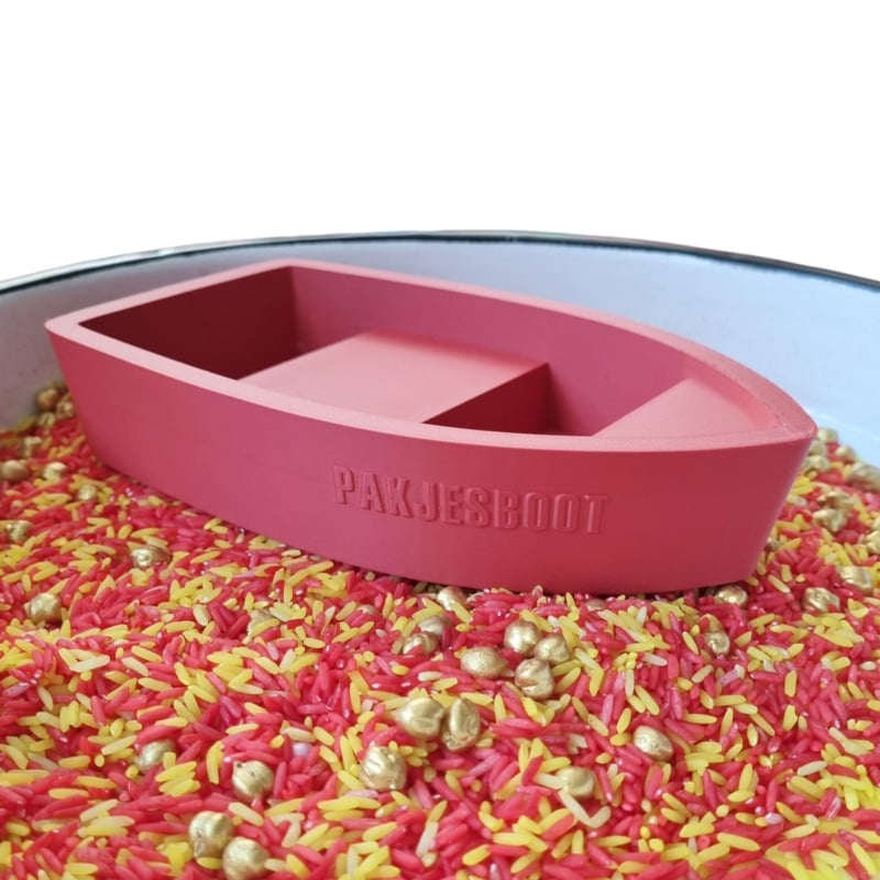 Rode pakjesboot Sinterklaas