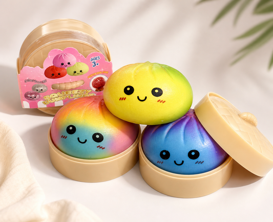 Mystery Squishy Dumpling Fidget - Neon