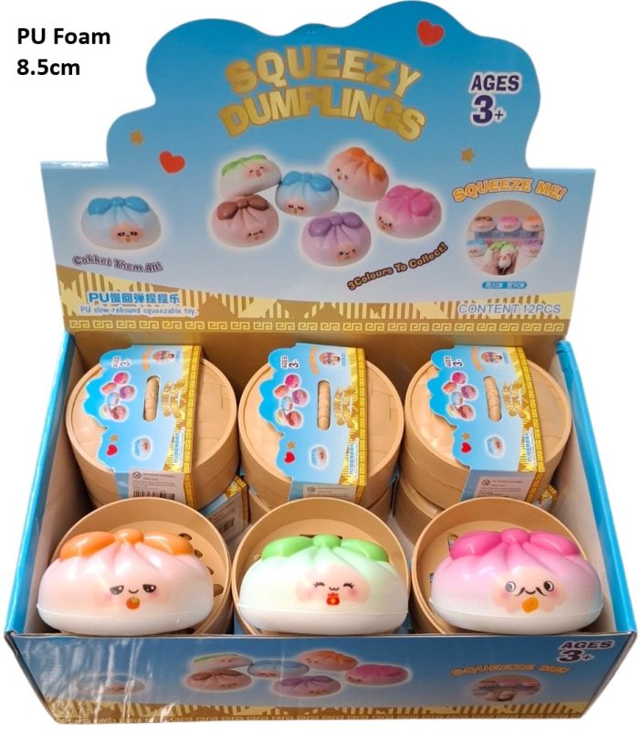 Mystery Squishy Dumpling Fidget - PU Foam Slow Rising (8,5 cm)