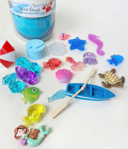Play Pot met natuurlijk speeldeeg - Oceaan