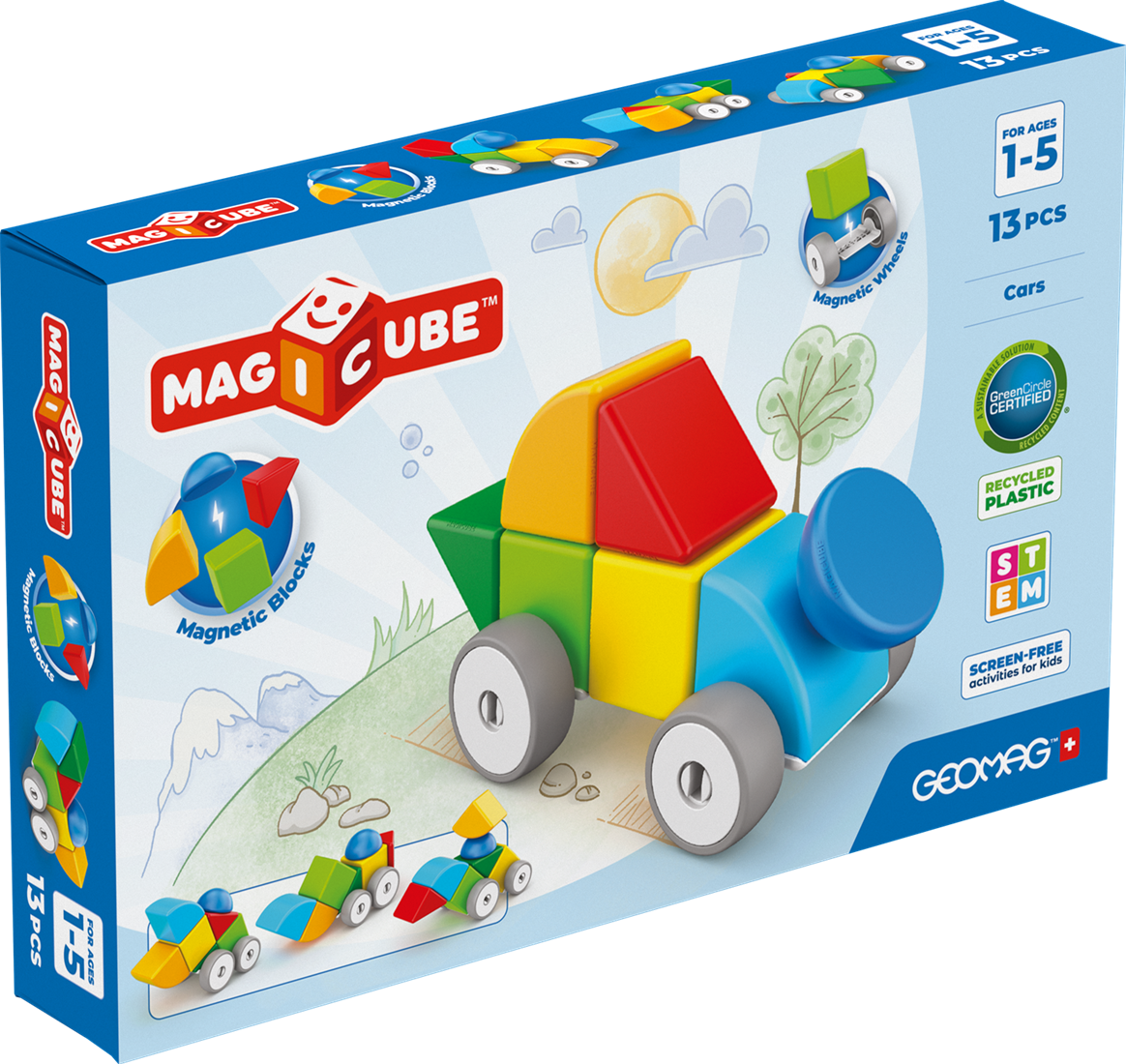 GeoMag Magicube Cars