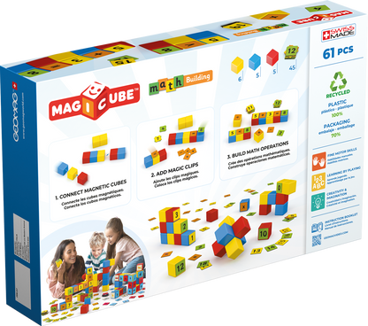 Geomag Magicube Math Building (61-delig) – Magnetisch rekenspel voor kinderen vanaf 3 jaar