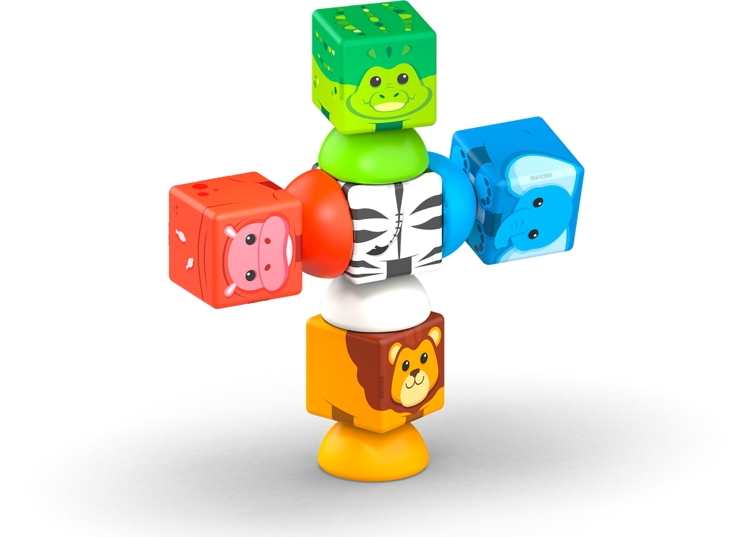 GeoMag Magicube Stacking Blocks Safari
