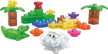 Jelly Blox Jelly Jungle – Sensorische bouwset met jungledieren (25-delige set)