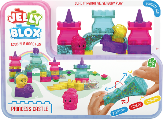 Jelly Blox Princess Castle – Sensorische bouwset met prinsessenkasteel (45-delige set)