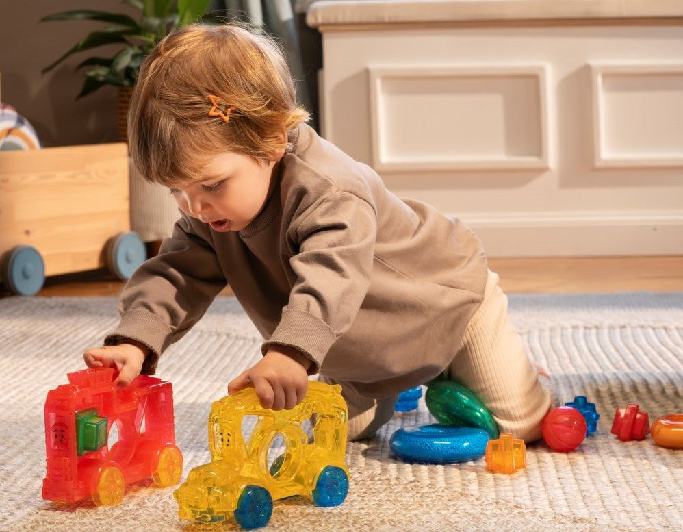 Goliath Lil' Jellies Jelly Fire Truck – Sensorische brandweerwagen voor baby's en peuters