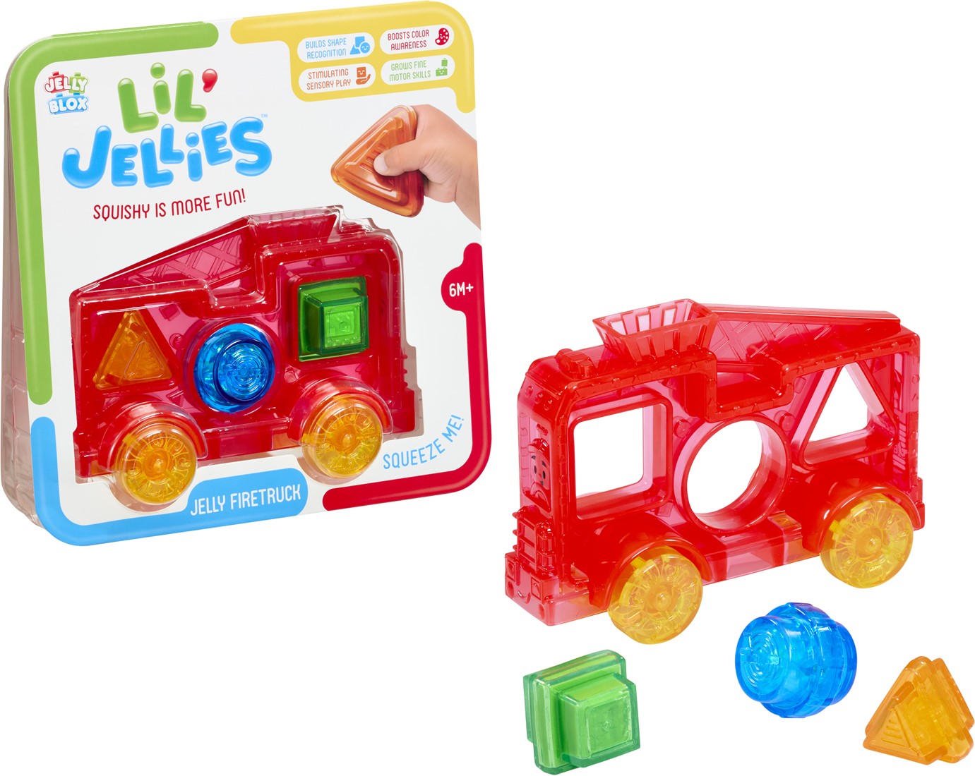 Goliath Lil' Jellies Jelly Fire Truck – Sensorische brandweerwagen voor baby's en peuters