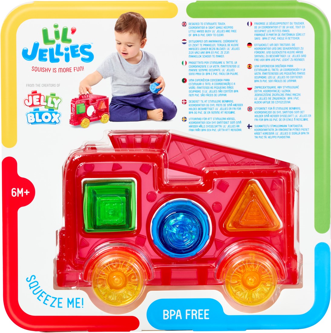 Goliath Lil' Jellies Jelly Fire Truck – Sensorische brandweerwagen voor baby's en peuters