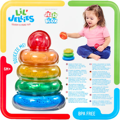 Goliath Lil' Jellies Jelly Stacker – Zachte stapeltoren voor baby's en peuters