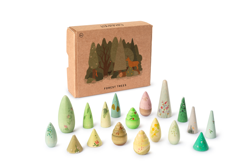 Grapat Mandala Forest Tree - 18-delig