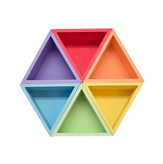 Mandigo Pastel Bakjes – Set van 6 (Driehoek)