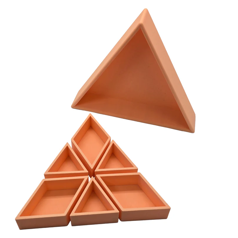 Mandigo pastel inlegdriehoek - oranje