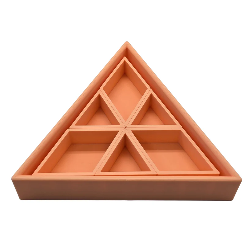 Mandigo pastel inlegdriehoek - oranje