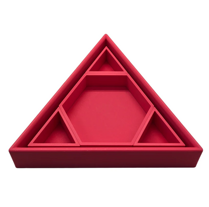 Mandigo pastel inlegdriehoek - rood