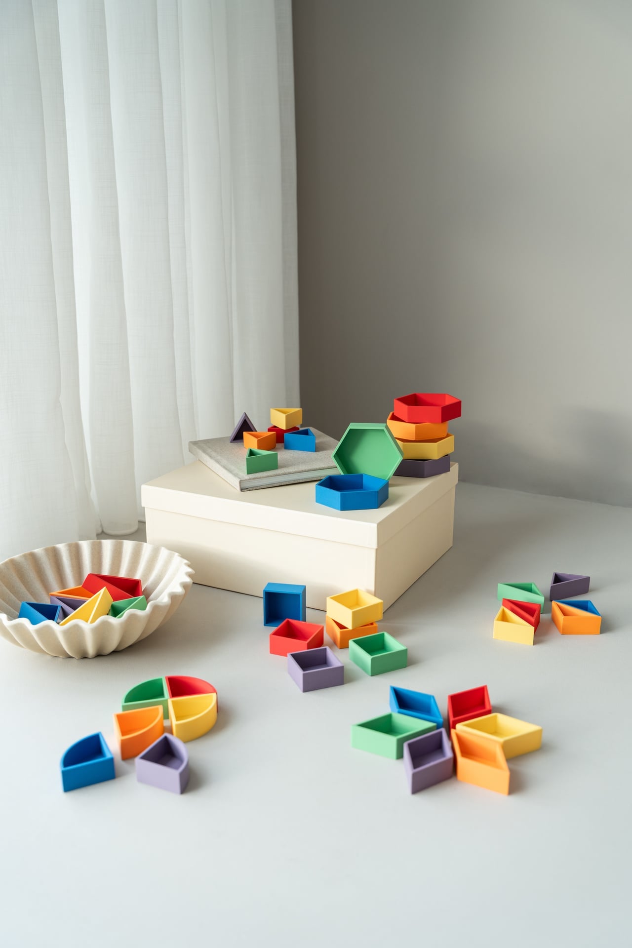 Mandigo Regenboog Speelbakjes - blauw (per stuk)