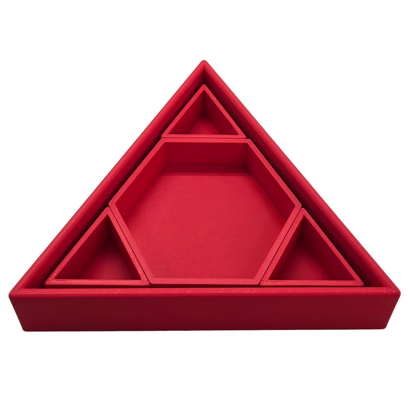 Maestro Rood Mandigo regenboog inlegdriehoek - rood – Happy Plays Store