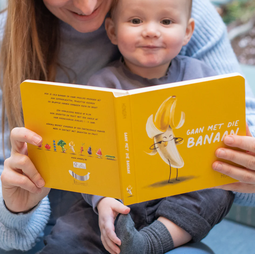 Höngry boek - Gaan met die banaan