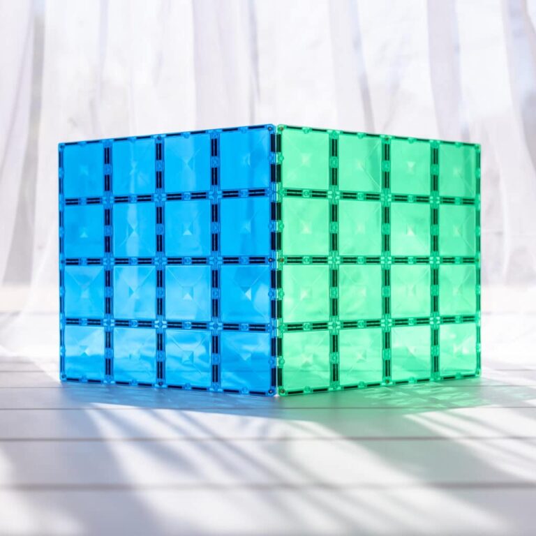 Connetix Rainbow Blue & Green Base Plate Pack 2-delig