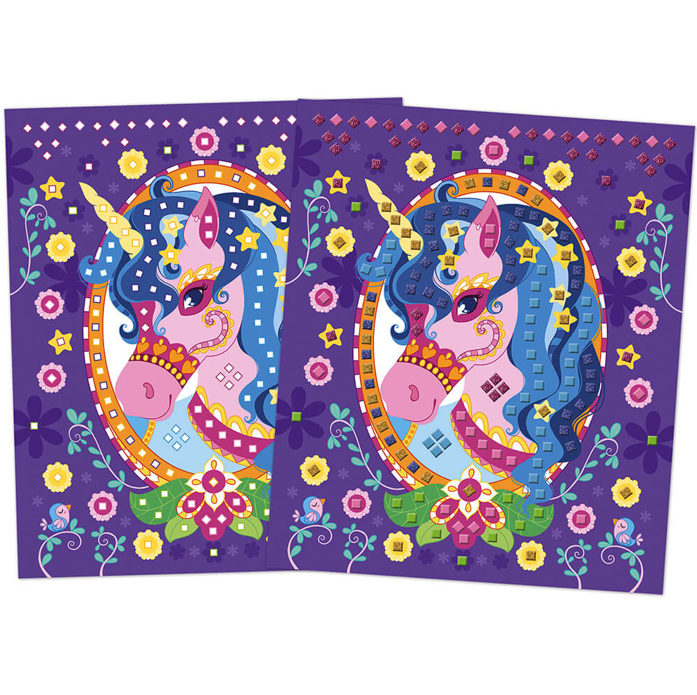 Janod Atelier Mozaïek Foamstickers – Paarden & Eenhoorns