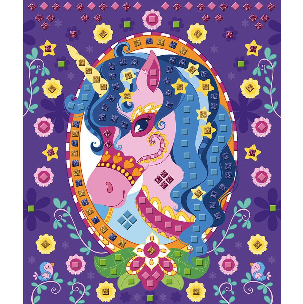 Janod Atelier Mozaïek Foamstickers – Paarden & Eenhoorns