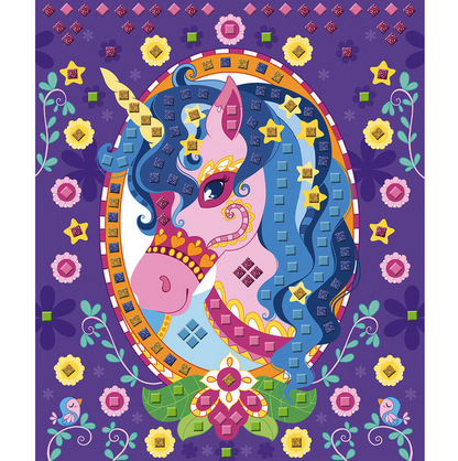 Janod Atelier Mozaïek Foamstickers – Paarden & Eenhoorns