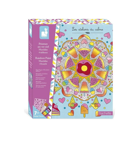 Janod Atelier – Regenboog Schilderij Mandala's