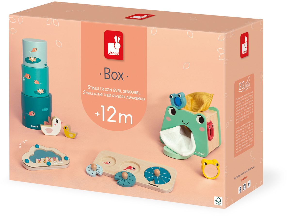 Janod Box 12 maanden zintuigelijke waarneming