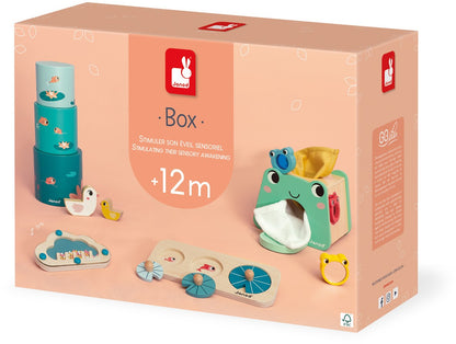 Janod Box 12 maanden zintuigelijke waarneming