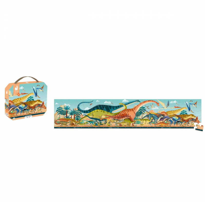Janod Puzzel Panorama Dino – 100 stukjes
