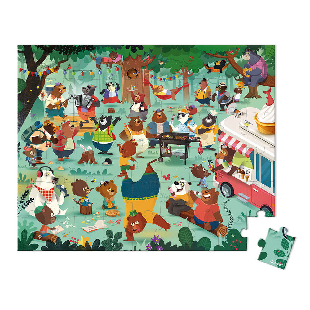 Janod Puzzel De Berenfamilie – 54 stukjes