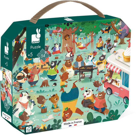 Janod Puzzel De Berenfamilie – 54 stukjes