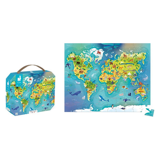 Janod Wereldpuzzel – 100 stukjes